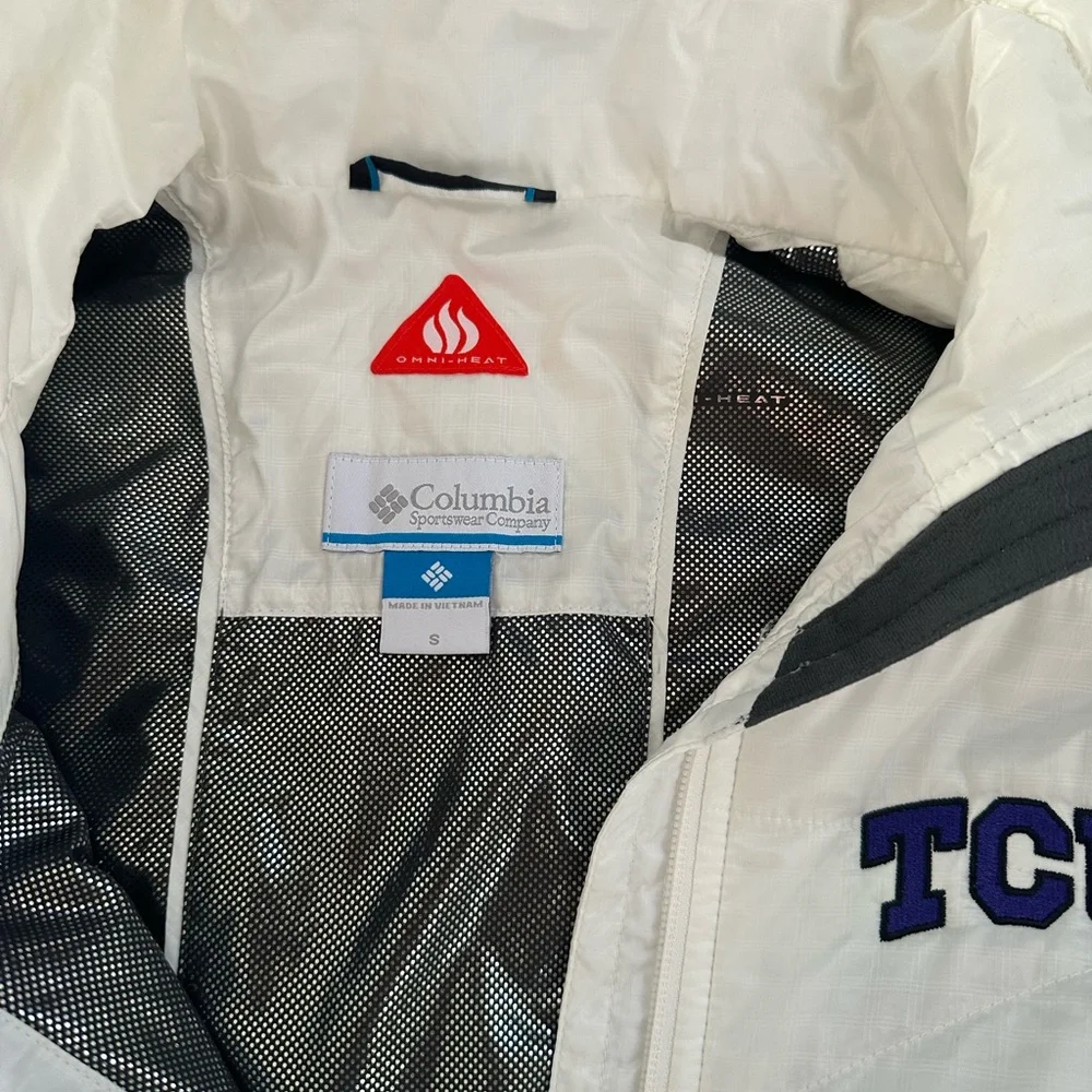 TCU Columbia White Women's Ski Jacket - Picture 6 of 8